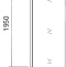 Боковая стенка Good Door Galaxy SP-90-C-B профиль черный ГЛ00021 - 2