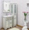 Мебель для ванной Sanflor Адель 65 белая, патина серебро - 0