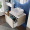 Мебель для ванной STWORKI Ноттвиль 60 бежевый шелк, без отверстия под смеситель 428595 - 1
