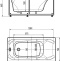 Акриловая ванна Акватек Альфа 140x70 см, слив слева ALF140-0000019 - 3