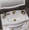 Мебель для ванной Opadiris Лаура 100 белая с патиной, с раковиной из литьевого мрамора - 5