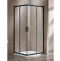 Душевая дверь Vincea Garda 120 черная стекло прозрачное VHC-1G120CLB - 0