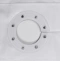 Штора для ванной Wasserkraft Ammer 200х200 рисунок белый SC-39102 - 7