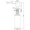 Дозатор для жидкого мыла Paulmark Rein серый матовый D002-310 - 1