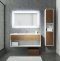 Комплект мебели Sanvit Контур 100 белый глянец - светлое дерево - 0