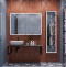 Мебель для ванной DIWO Элиста 120 чёрный мрамор, с раковиной Moduo 50 Square (комплект, гарнитур) 555918 - 0