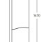 EB1836LRU-P6 пенал подвесной SHERWOOD шарниры слева, без подсветки /40x34x147/(натуральный дуб) - 1