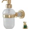 Дозатор для жидкого мыла настенный Boheme Murano золото с зеленым 10912-GR-G - 0