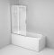 Комплект акриловой ванны со шторкой и душевой системой AM.PM Like 150x70 белая W80ASET-150SL - 3