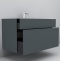 Мебель для ванной Am.Pm Inspire V2.0 100 графит матовый - 4