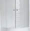 Душевой уголок Royal Bath ВК 100х100 с поддоном профиль белый стекло матовое RB100BK-C - 1