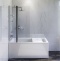 Комплект акриловой ванны со шторкой и душевой системой AM.PM Gem 150x70 белая W90ASET-150D3W5 - 1