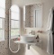 Мебель для ванной DIWO Элиста 60 белый мрамор, с раковиной Moduo 40 RING, в скандинавском стиле, овальная (гарнитур, мебель) 554704 - 1