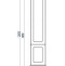 Шкаф-пенал подвесной Aquaton Леон 31 бежевый с бельевой корзиной 1A186503LBPR0 - 4