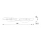 EB1887RU-DE4 Nona стеклянная раковина, матовый серый, 140 см, 2 раковины - 1