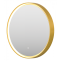 Зеркало Brevita Pluto 60х60 с подсветкой, золото  PLU-Nim6-060-gold  - 1