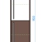 Шкаф-пенал Style Line Экзотик 36 подвесной, белая, экзотик ЛС-00000406 - 2