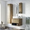 Мебель для ванной STWORKI Карлстад 60 дуб рустикальный, простоун беж, в стиле лофт, под дерево, подвесная, российская 425108 - 1