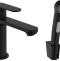 Смеситель для раковины Hansgrohe Rebris S с гигиеническим душем черный матовый 72215670 - 0