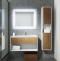 Комплект мебели Sanvit Контур 70 белый глянец - светлое дерево - 0