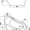 Акриловая ванна Santek Ибица 150x100 см  1.WH11.2.035 - 4
