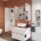 Мебель для ванной STWORKI Берген 80 белая с темной столешницей, раковина Moduo 50 Square 549488 - 4