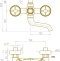 Смеситель для ванны Bronze de Luxe Royal бронза  10119 - 2