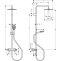 Душевая система Hansgrohe Vernis Shape Showerpipe 240 1jet с термостатом черный матовый 26427670 - 1