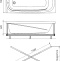 Акриловая ванна DIWO Кострома 150x70 прямоугольная, пристенная, без гидромассажа, с ножками 506397 - 6