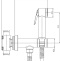 BOSSINI (PALOMA FLAT) Комплект гигиенический: прогрессивный смеситель, лейка с клапаном подачи воды, шланг 1250 мм, белый (045) E37015B.045 - 2
