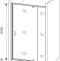 Душевая дверь в нишу Good Door Orion WTW-PD-100-G-CH ОР00017 - 4