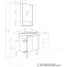 Комплект мебели Aquaton Сканди Doors 55 Белый глянец Дуб рустикальный - 17