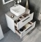 Мебель для ванной STWORKI Эстерсунд 75 белая матовая, простоун беж 460003 - 5