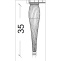 Ножки для тумбы Boheme Armadi Art Vallessi Avangarde Spirale 35 белый 848-W-35 - 5