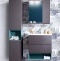 Мебель для ванной Бриклаер Кристалл 60 софт графит - 1