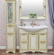 Мебель для ванной Sanflor Адель 82 белая, патина золото, L - 1