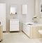 Мебель для ванной Cersanit Smart 80 ясень, белый - 0
