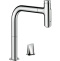 Кухонный смеситель Hansgrohe Metris Select M71 однорычажный, на 2 отверстия, с вытяжным изливом M7120-H200, хром 73819000 - 0