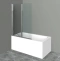 Шторка на ванну BelBagno Uno 110х150 профиль хром стекло прозрачное UNO-V-2-110/150-C-Cr - 0