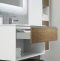 Комплект мебели Sanvit Контур 100 белый глянец - светлое дерево - 2
