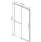 Душевая дверь Vincea Slim Soft 110 хром стекло прозрачное VDS-1SS110CL - 1