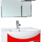 Мебель для ванной Bellezza Альфа 65 красная с ящиком - 0