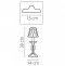 Настольная лампа декоративная Osgona Riccio 705912 - 1