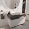 Мебель для ванной STWORKI Ольборг 100 столешница дуб карпентер, без отверстий, 2 тумбы 50, с раковиной STWORKI Soul 1 белой 489290 - 4