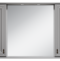 Зеркало-шкаф Misty Лувр 105 серое матовое П-Лвр03105-1504 - 0