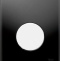 Кнопка смыва TECE Loop Urinal 9242654 черное стекло, кнопка белая - 0