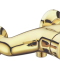 Смеситель для душа Boheme Vogue золото с прозрачным кристаллом Swarovski 214-SW - 0