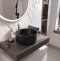 Мебель для ванной STWORKI Ольборг 80 столешница дуб карпентер, без отверстий, с тумбой 80, с раковиной BOCCHI Vessel черной 481927 - 2