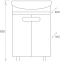 Комплект мебели Onika Харпер 55 белый/мешковина (105557) - 7