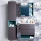 Мебель для ванной Бриклаер Кристалл 60 софт графит - 0